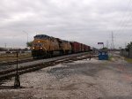 UP 7645  21Dec2011  NB at the old Transportation Distribution Center along IH 35 